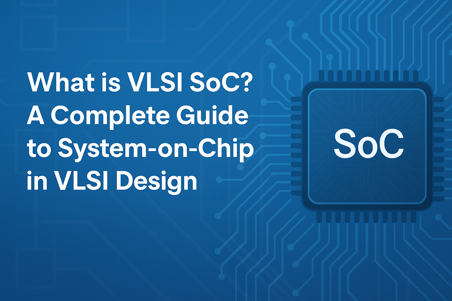What is VLSI SoC A Complete Guide to System-on-Chip in VLSI Design